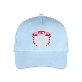 Old Man With A Bicycle - Organic Kids’ Baseball Cap - light blue - Front