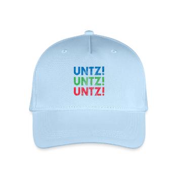 EDM Elektronische Tanzmusik Techno Rave - Kinder Bio Basecap - Hellblau - Vorne