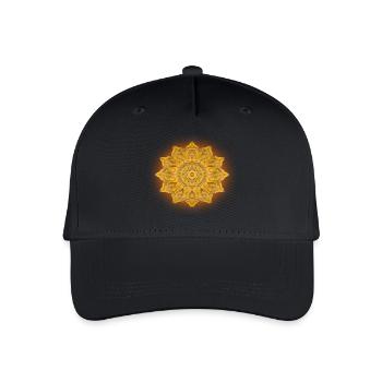 Sunlight Mandala - Kinder Bio Basecap - Schwarz - Vorne