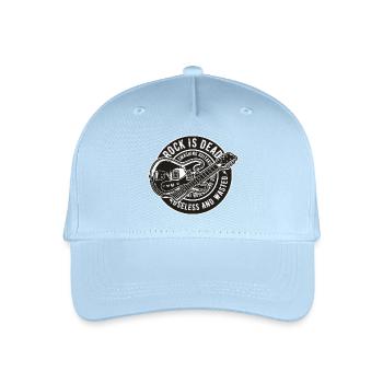 Rock Is Dead - Organic Kids’ Baseball Cap - light blue - Front