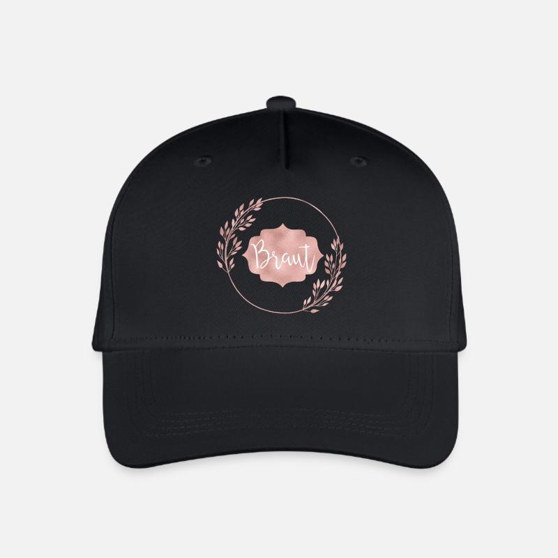 Braut Rosegold - Kinder Bio Basecap - Schwarz
