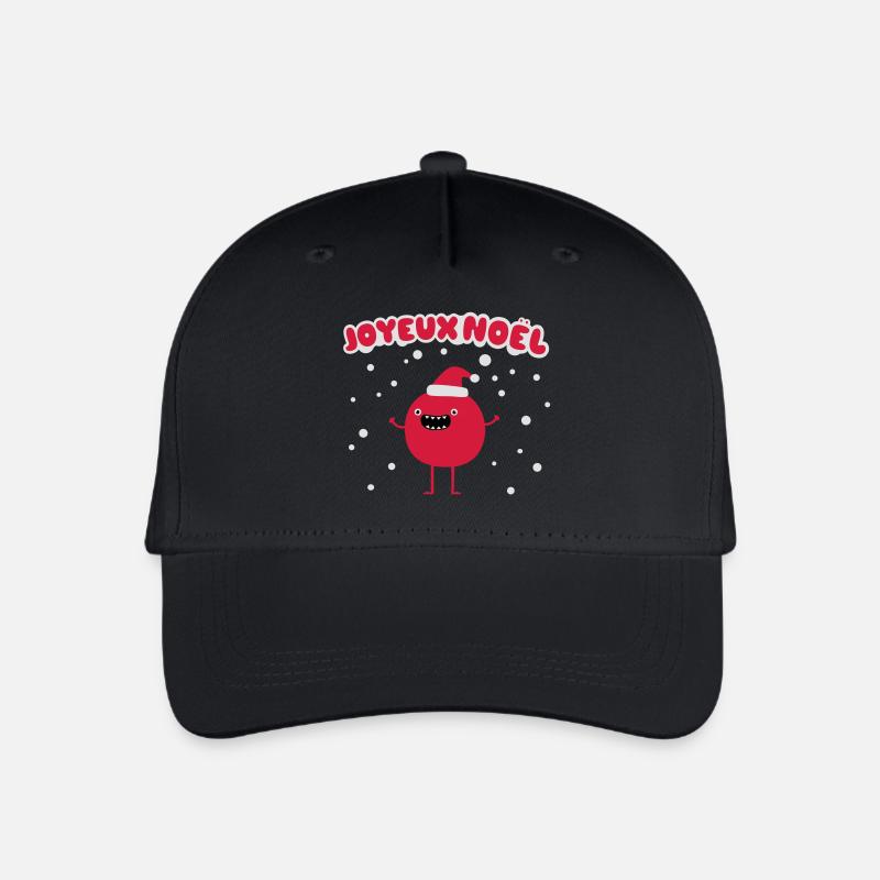 Père Noël drôle – Joyeux Noël - Casquette de baseball bio Enfant - noir