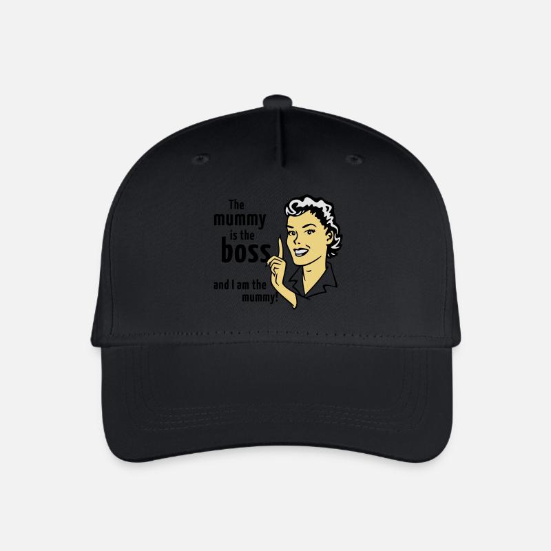 The mummy is the boss and I am the mummy! - Kinder Bio Basecap - Schwarz