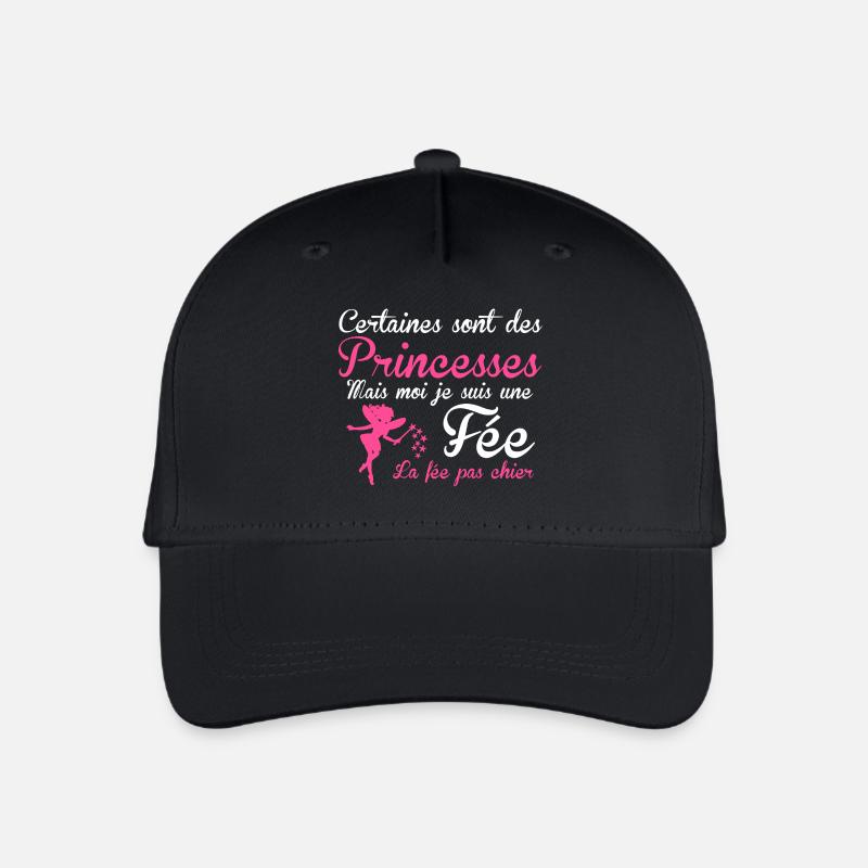 la fée pas chier - Casquette de baseball bio Enfant - noir