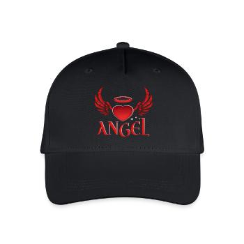 Angel & Devil - Organic Kids’ Baseball Cap - black - Front