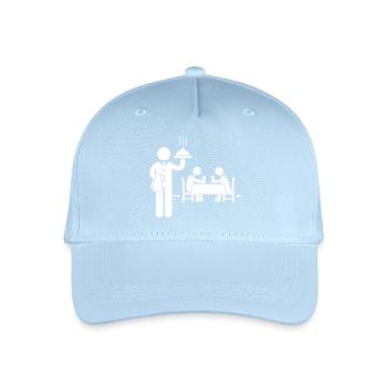 Waitress Waiter - Organic Kids’ Baseball Cap - light blue - Front