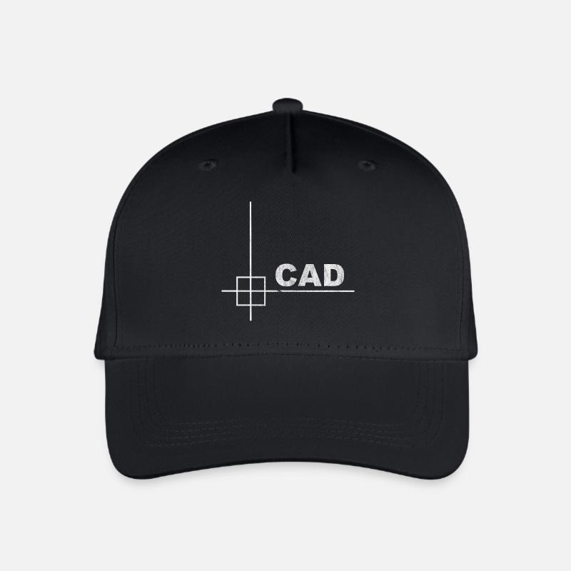 Minimal CAD Designer Engineering Design - Organic Kids’ Baseball Cap - black