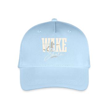 Wakeskate Wakeskating Wakeskater Wakeboard - Kinder Bio Basecap - Hellblau - Vorne