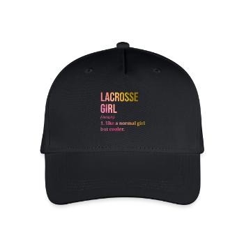 Lacrosse - Organic Kids’ Baseball Cap - black - Front