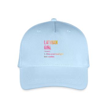 Lettonie - Casquette de baseball bio Enfant - bleu clair - Devant