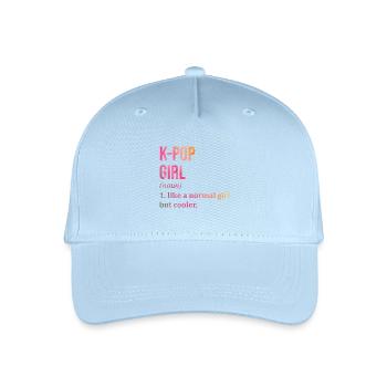 k pop - Kinder Bio Basecap - Hellblau - Vorne
