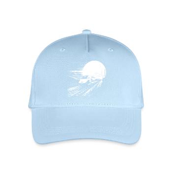 Railway Graphic - Organic Kids’ Baseball Cap - light blue - Front