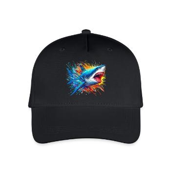 Shark - Organic Kids’ Baseball Cap - black - Front