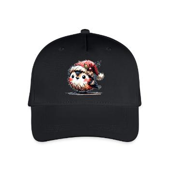 Weihnachtsvögelchen - Kinder Bio Basecap - Schwarz - Vorne