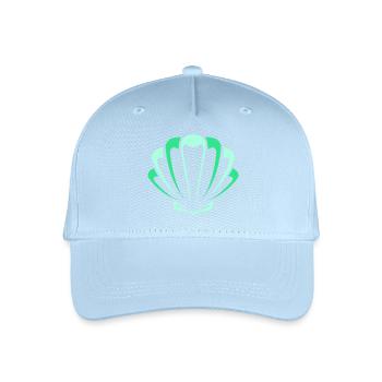 shell - Organic Kids’ Baseball Cap - light blue - Front