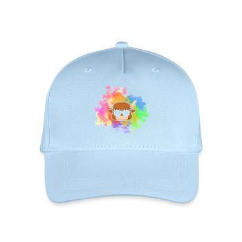 Bovins de buffle Bœufs - Casquette de baseball bio Enfant - bleu clair - Devant