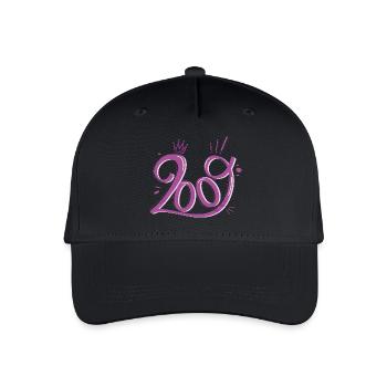 17. Geburtstag Mädchen geboren 2009 Geschenk - Kinder Bio Basecap - Schwarz - Vorne