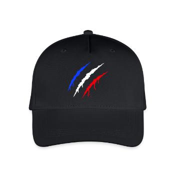 krallen frankreich - Kinder Bio Basecap - Schwarz - Vorne
