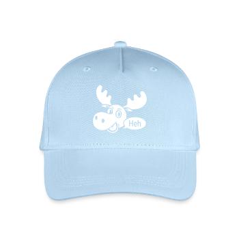 Amused Moose - Organic Kids’ Baseball Cap - light blue - Front