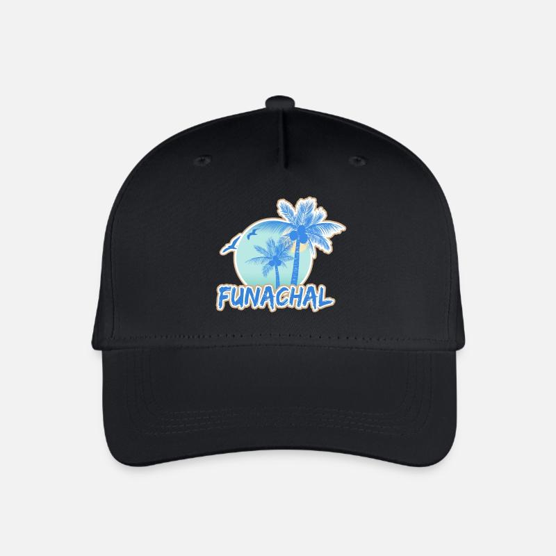 Vacances Funachal - Casquette de baseball bio Enfant - noir