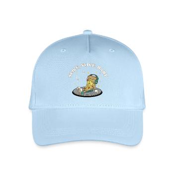 Slice Slice Baby – Lustiger Pizza Spruch Retro - Kinder Bio Basecap - Hellblau - Vorne