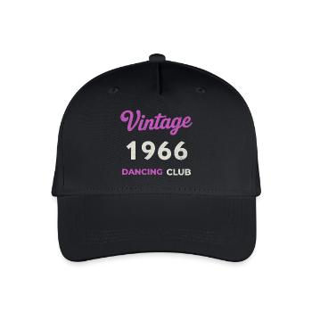 Vintage 1966 – Dancing Club Retro Birth Year - Organic Kids’ Baseball Cap - black - Front