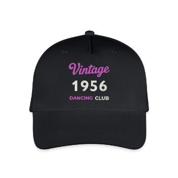 Vintage 1956 – Dancing Club Retro Birth Year - Organic Kids’ Baseball Cap - black - Front