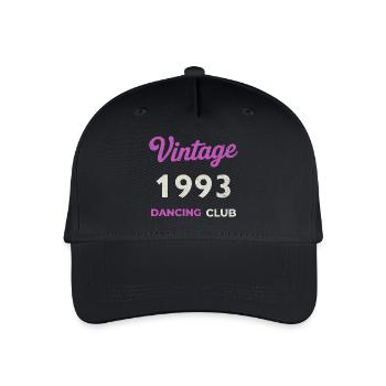 Vintage 1993 – Dancing Club Retro Birth Year - Organic Kids’ Baseball Cap - black - Front