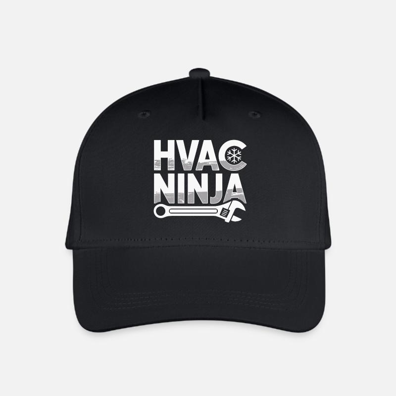 Drôle de réparation de climatisation CVC Ninja Pros - Casquette de baseball bio Enfant - noir