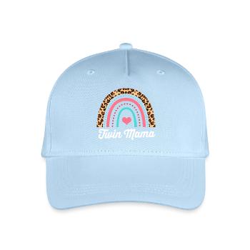Zwillinge Mama Zwilling Mutter Geschenk - Kinder Bio Basecap - Hellblau - Vorne
