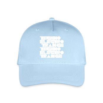 Techno Electro Trance music - Organic Kids’ Baseball Cap - light blue - Front