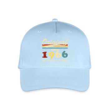1966 Vintage Rétro Cadeau D'anniversaire - Casquette de baseball bio Enfant - bleu clair - Devant