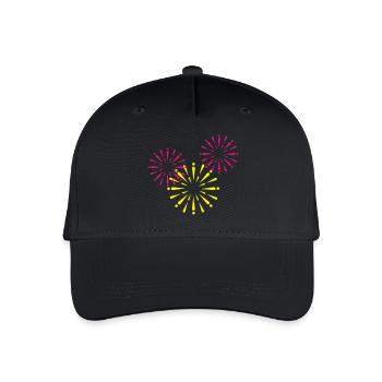 fireworks - Organic Kids’ Baseball Cap - black - Front