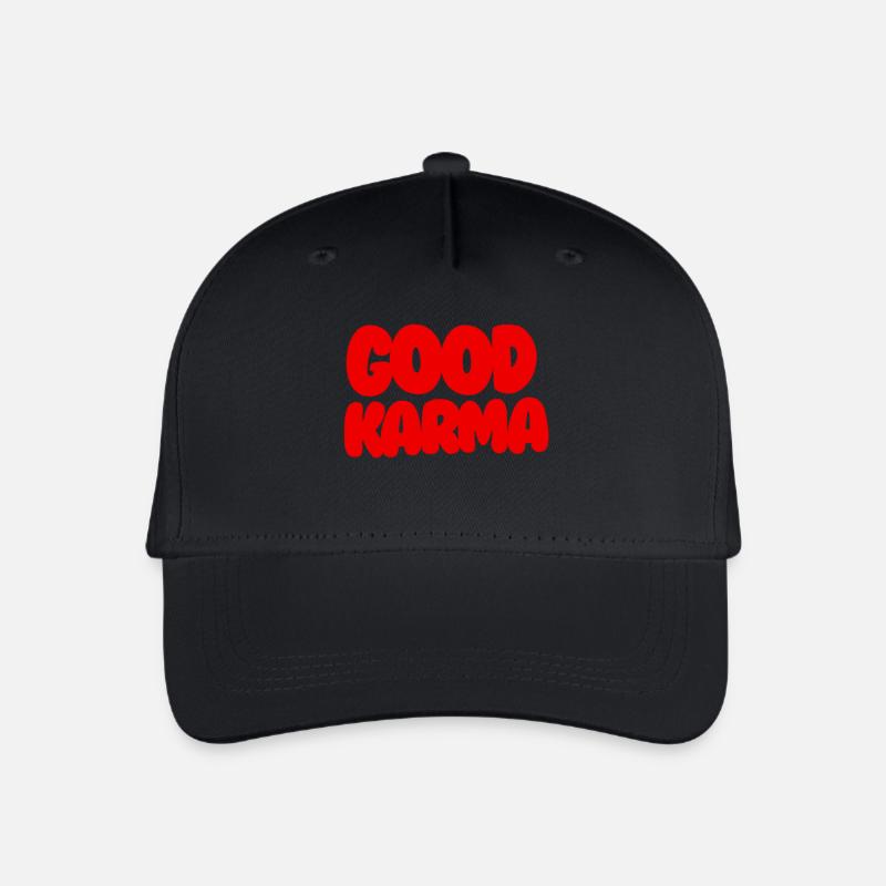 Good Karma Red - Kinder Bio Basecap - Schwarz