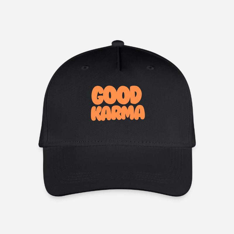 Good Karma Orange - Kinder Bio Basecap - Schwarz