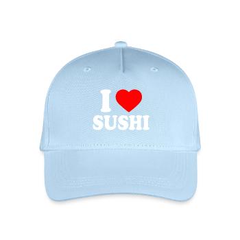 I love sushi - Kinder Bio Basecap - Hellblau - Vorne