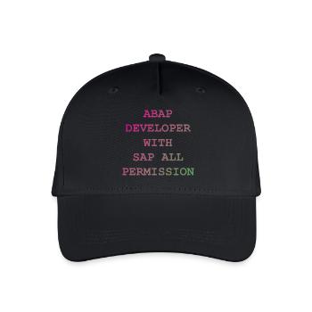 ABAP SAP Developer! idée cadeau - Casquette de baseball bio Enfant - noir - Devant