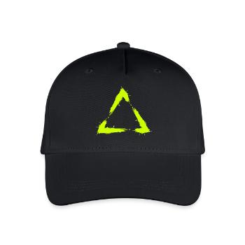 Symbol Dreieck Bürste Design Neu Gelb - Kinder Bio Basecap - Schwarz - Vorne