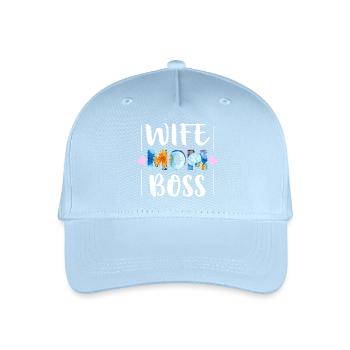 Mom - Organic Kids’ Baseball Cap - light blue - Front