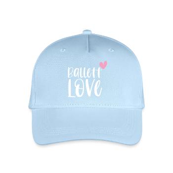 Ballett Love Balletttänzerin Ballerina Geschenk - Kinder Bio Basecap - Hellblau - Vorne