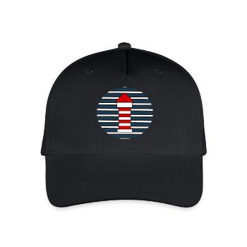 Urlaub Nordsee Ostsee Norddeutschland Geschenk - Kinder Bio Basecap - Schwarz - Vorne