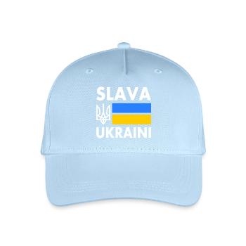 Slava ukraini - Organic Kids’ Baseball Cap - light blue - Front