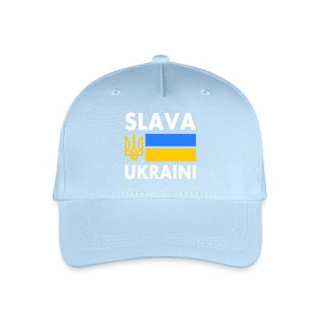 Slava ukraini - Organic Kids’ Baseball Cap - light blue - Front