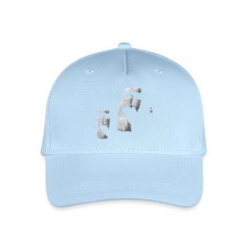 Moai Köpfe Osterinsel Polynesien - Kinder Bio Basecap - Hellblau - Vorne
