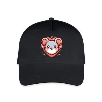 Coeur de souris - Casquette de baseball bio Enfant - noir - Devant