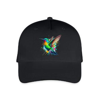 Kolibri - Kinder Bio Basecap - Schwarz - Vorne