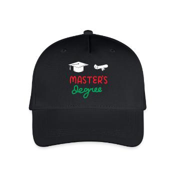 Master-Abschluss - Kinder Bio Basecap - Schwarz - Vorne