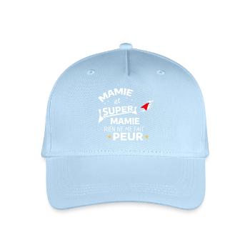 Maman Super Héroïne Affichette - Casquette de baseball bio Enfant - bleu clair - Devant