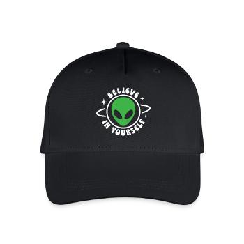 Glaube an dich selbst - Kinder Bio Basecap - Schwarz - Vorne