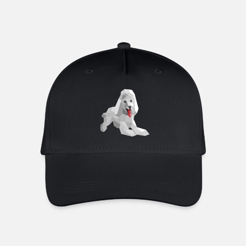 Caniche low poly élégant - Casquette de baseball bio Enfant - noir